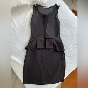 Black mini dress, size S